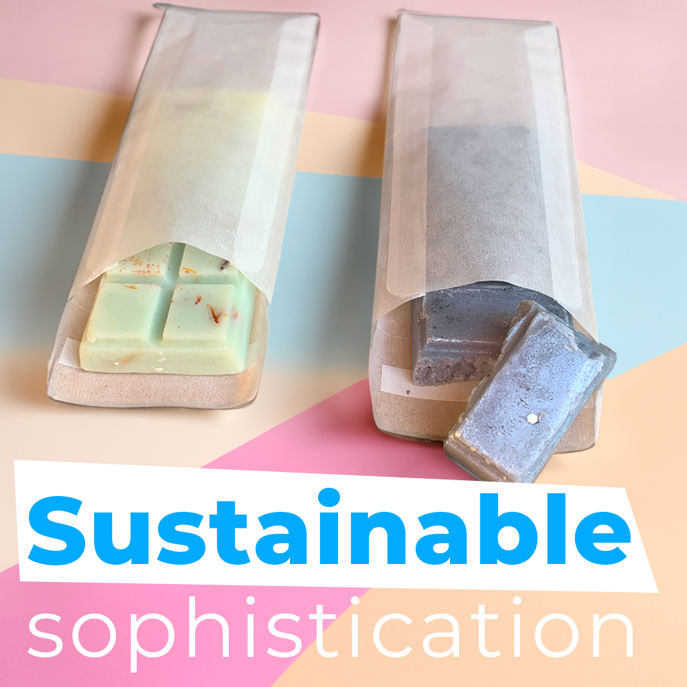 Glassine Envelopes. Eco Friendly Snap Bar Packaging