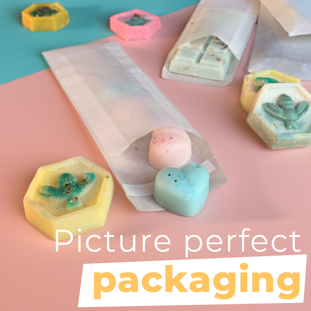 Glassine Envelopes. Eco Friendly Snap Bar Packaging