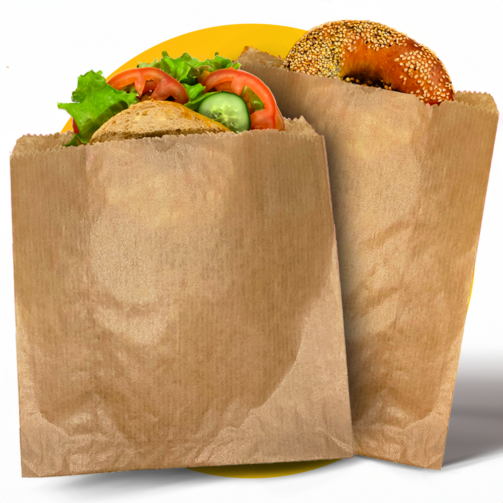 Eco Friendly, Recyclable Paper Sandwich Bags