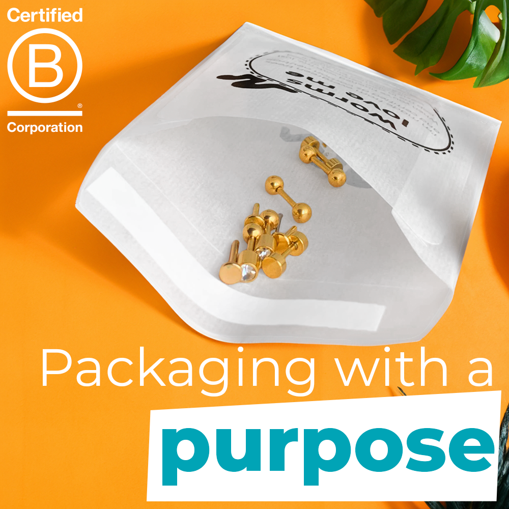 Printed Glassine Envelopes. Eco Friendly Glassine Bags. B Corp