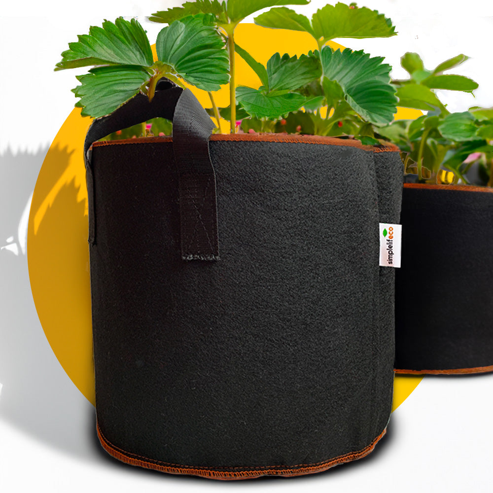 fabric plant pots uk Simplelifeco UK Recycled Felt Fabric Grow Bags
