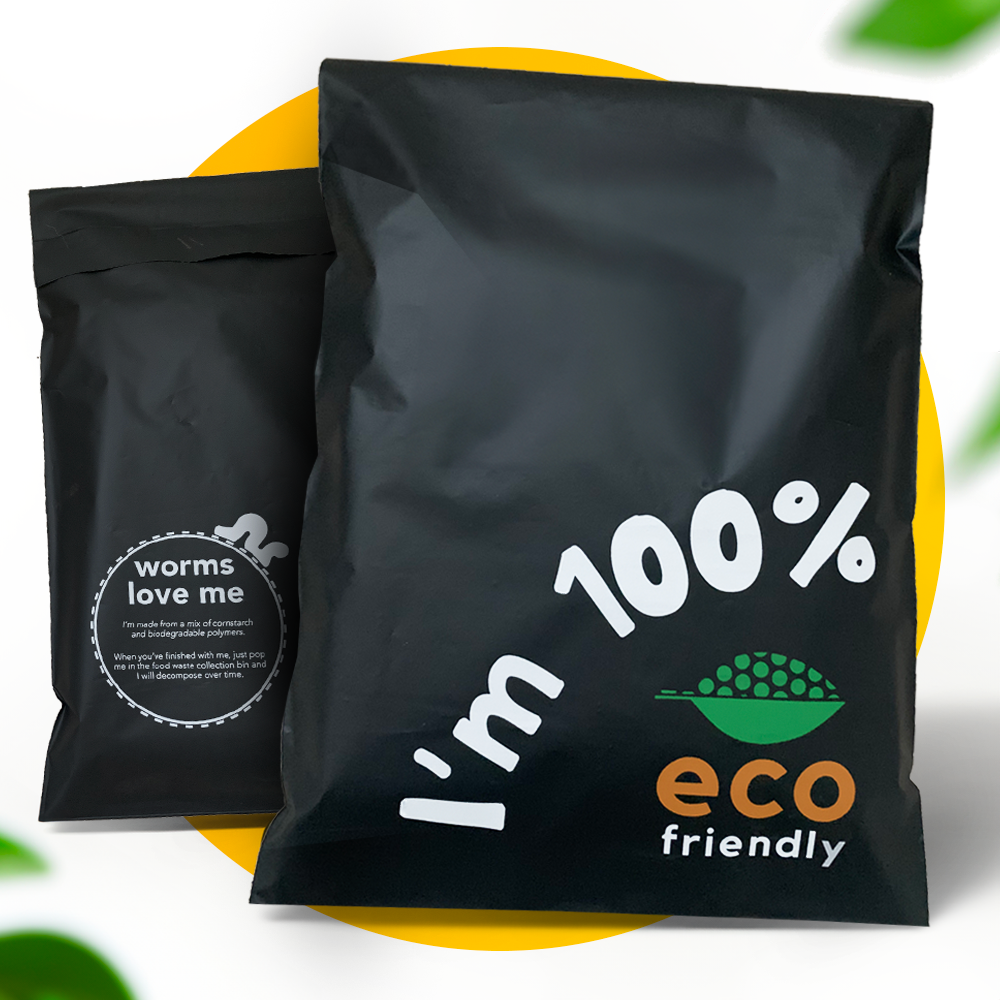 Compostable Mailers. Simplelifeco eco friendly packaging for sustainable postage