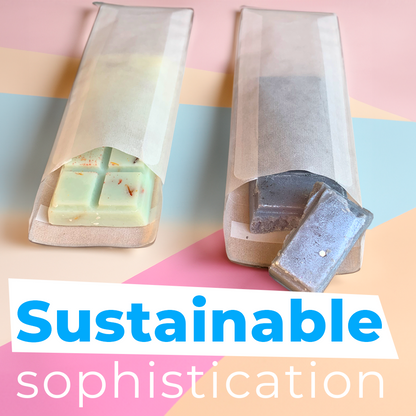 Glassine Envelopes. Eco Friendly Snap Bar Packaging 
