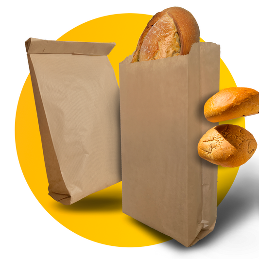 Eco Friendly, Recyclable Paper Bakery Bags