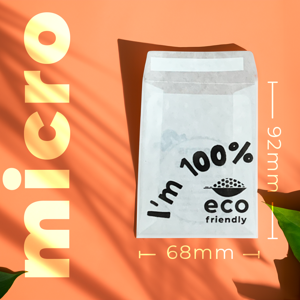 Printed Glassine Envelopes. Eco Friendly Glassine Bags - Micro