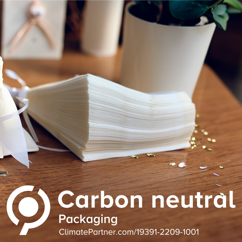 Rectangle Glassine Envelopes. Glassine bags that are carbon neutral